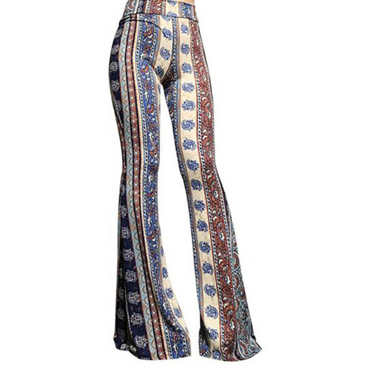 Leopard Bootcut-Hose