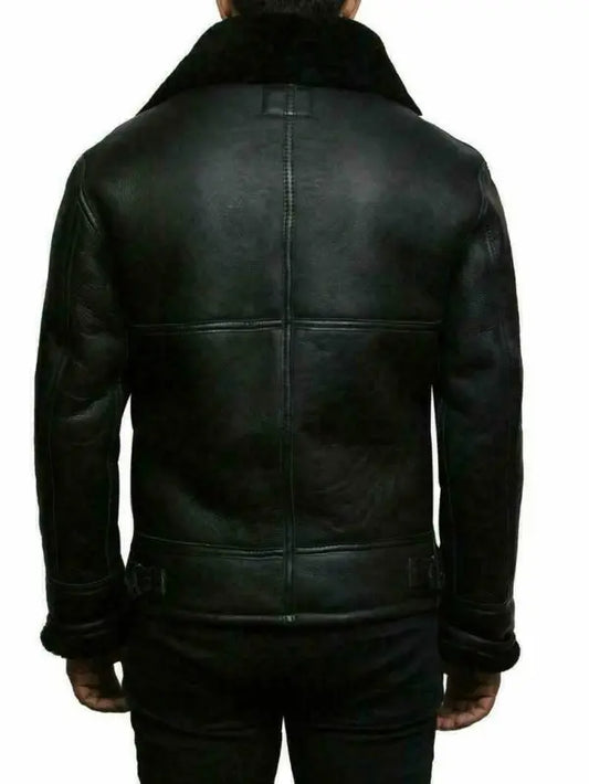 René™ - Moderne Leder- und Wolljacke
