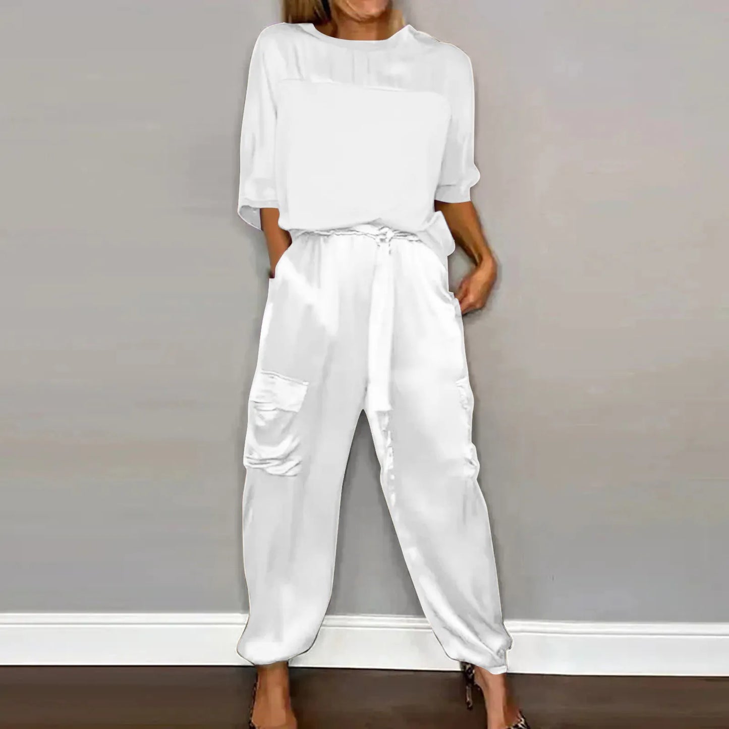 Satin Zweiteiliges Lounge Set