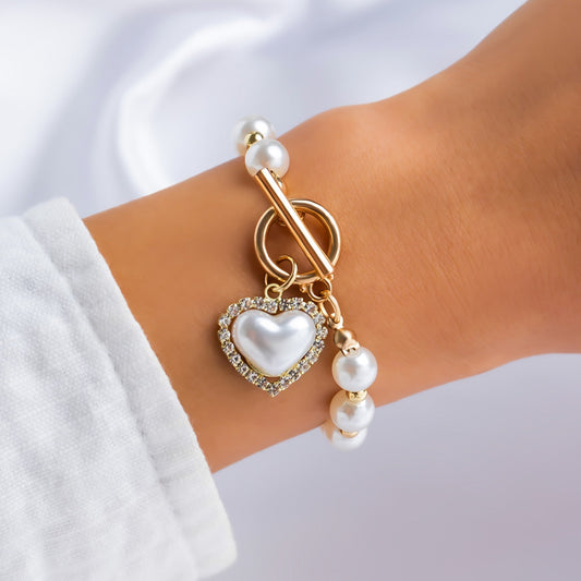Elegantes Armband mit Süßwasserperlen-Anhänger für Frauen von Mitchell