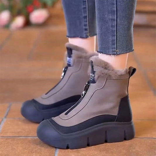 Zorlin - Wasserdichte Stiefeletten Mit Dicker Sohle