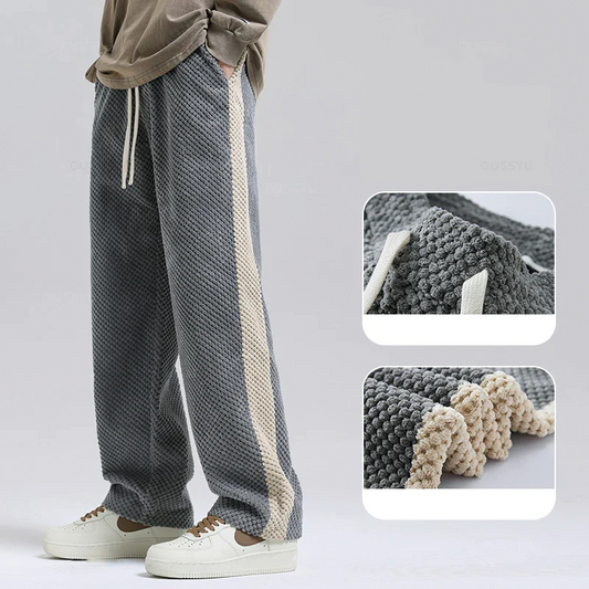 Cord-Jogginghose mit Waffelmuster
