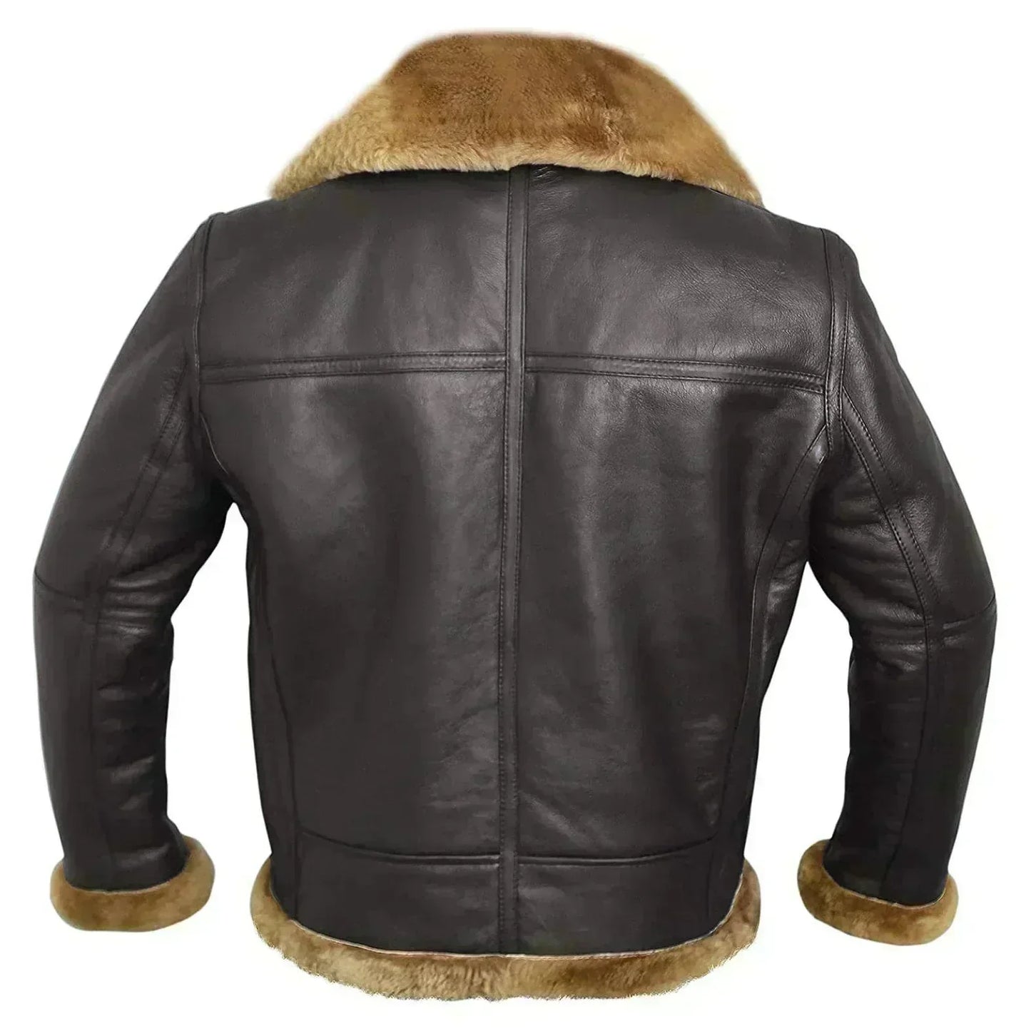 Fletcher™ | Premium Lammfell-Lederjacke