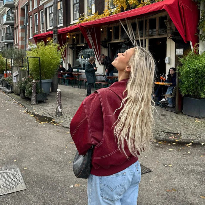 Pauline™ - Übergrößen-Lederjacke