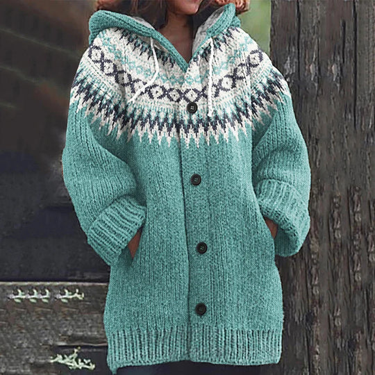 Knitted | Gestrickter Wollcardigan