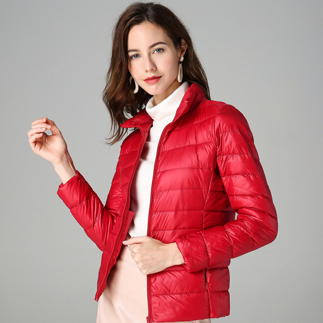 Sophie™ - Jacke aus weichem Baumwoll-Daunenmaterial