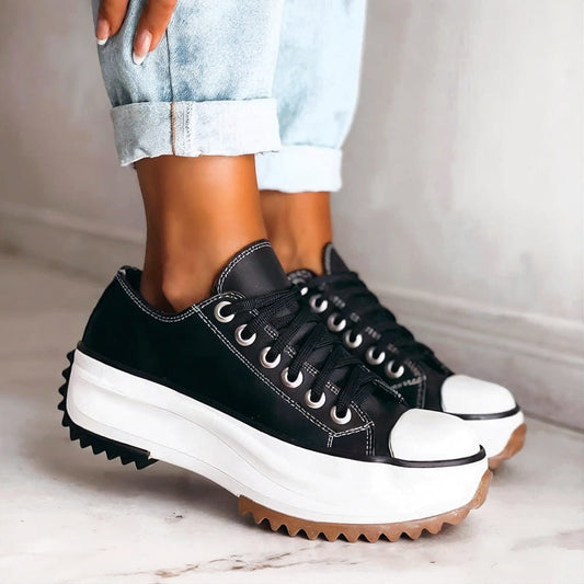Elsa - Plattform-Sneaker aus Leder
