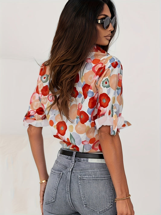 Isabey | Bunte Blumenbluse für Damen