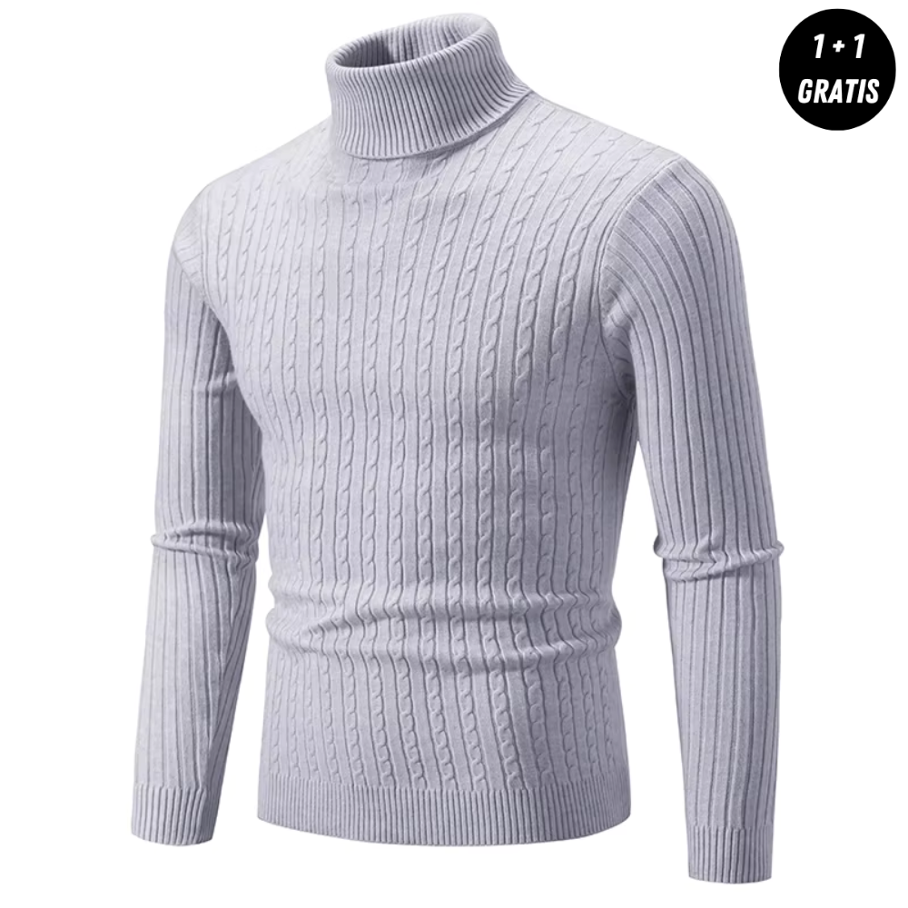 Enzo | Warmer Strickpullover mit Rollkragen