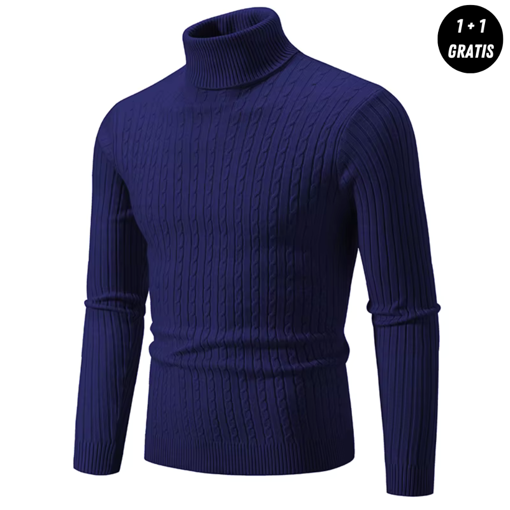 Enzo | Warmer Strickpullover mit Rollkragen