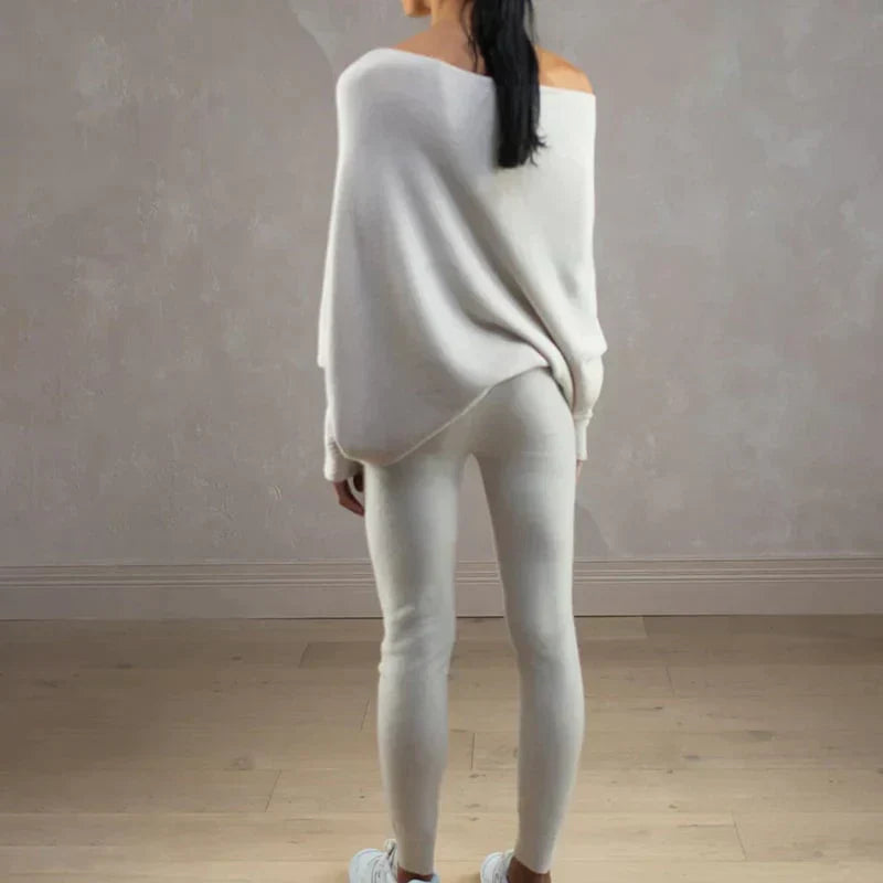 Asymmetrisch drapierter Pullover