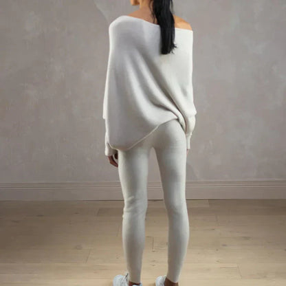 Asymmetrisch drapierter Pullover