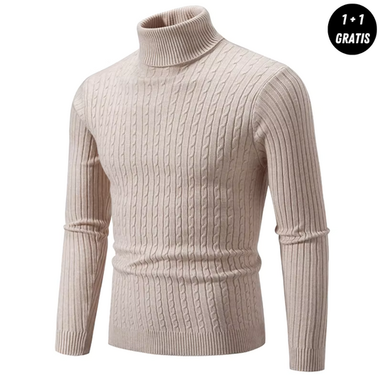 Enzo | Warmer Strickpullover mit Rollkragen