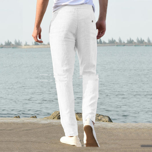 Sommerfeld™ | Herren Freizeithose mit elastischem Bund – Bequeme und stilvolle Stoffhose für Alltag und Urlaub