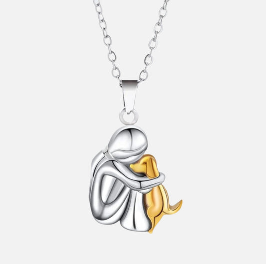 Olivia™| 925er Sterling Silber Halskette mit Hund-Anhänger