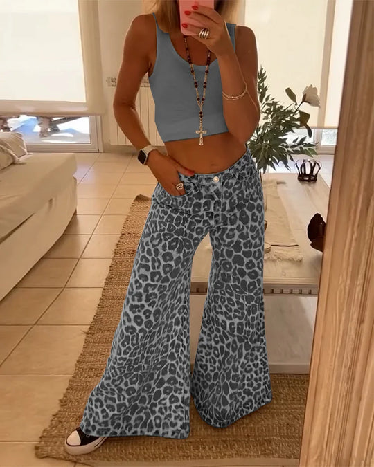 STELLA™️ | stylische Leopard Print Pants