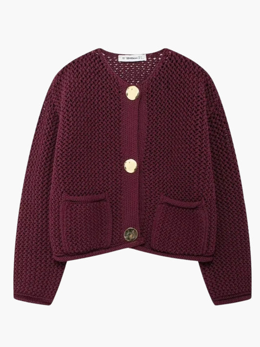 Lya | Grobstrick-Strickjacke