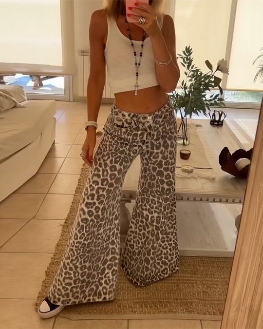 STELLA™️ | stylische Leopard Print Pants