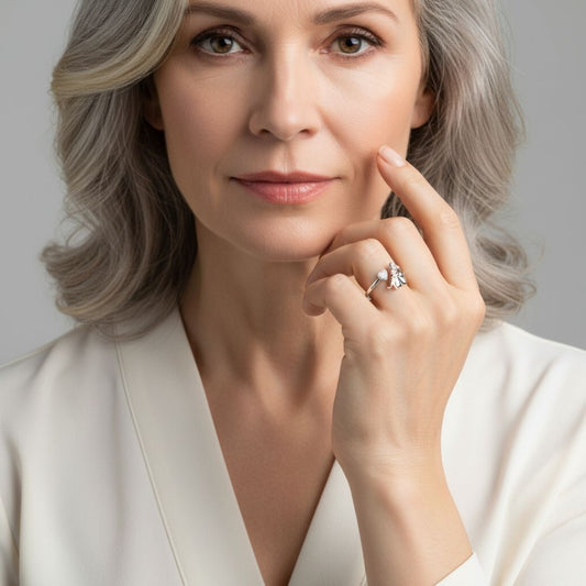 Anne™| Ring „Mädchen und Hund“