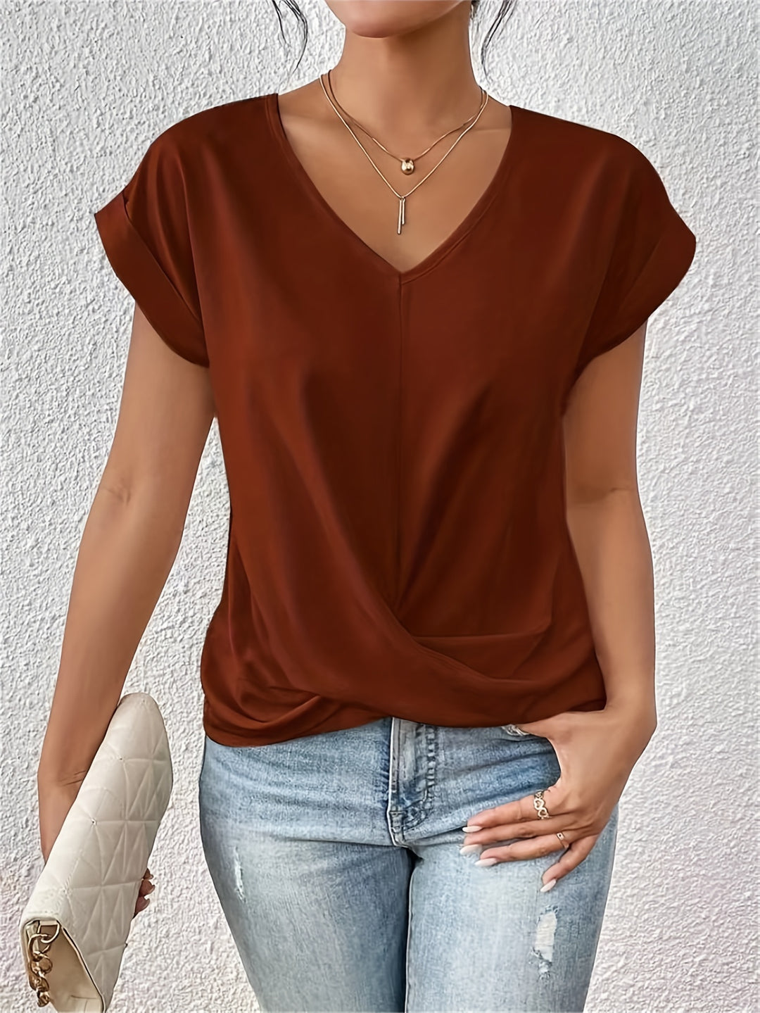 Tionna | Gemütliches V-Ausschnitt Shirt