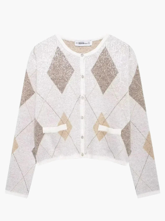 Rosalie | Strickjacke mit Argylemuster