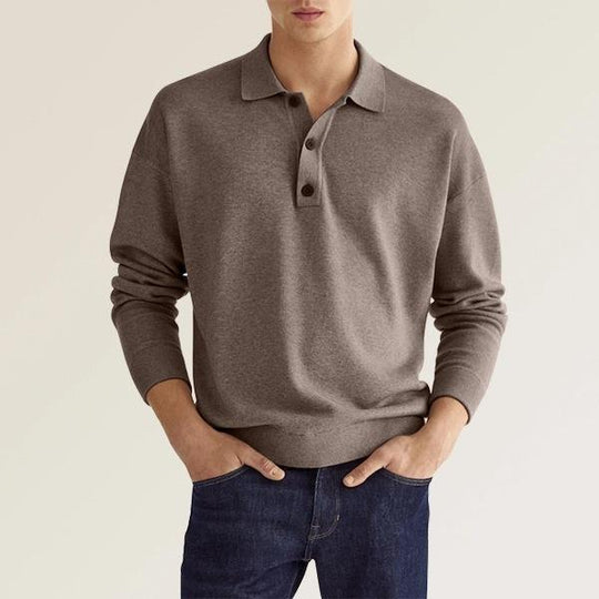 Elegance Polo -  Herren Langarm-Polo