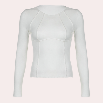 Stylisches Langarm-Top für Frauen - schlicht und elegant