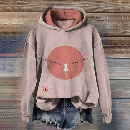 Talia - Trendiger Damenpullover mit lebhaftem Tierprint