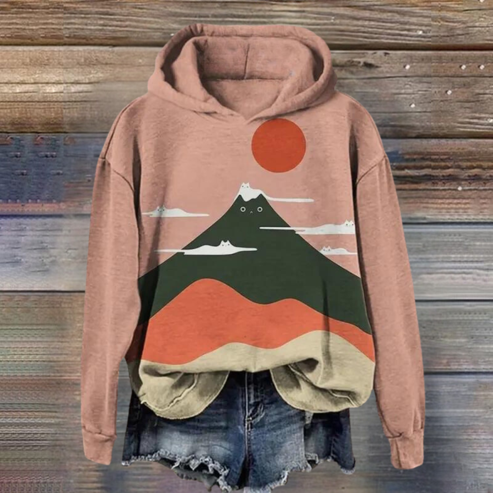 Talia - Trendiger Damenpullover mit lebhaftem Tierprint