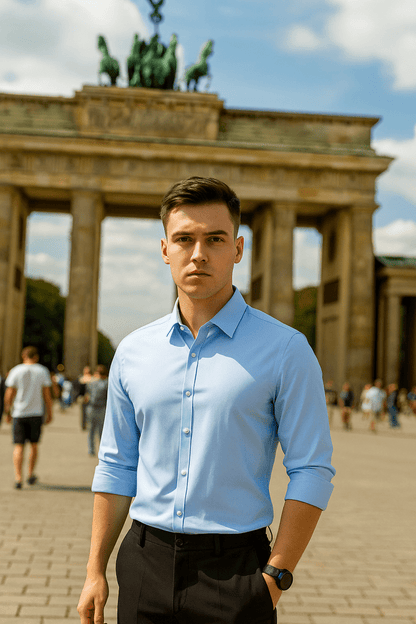 Lukas | Knitterfreies Stretchhemd für Herren