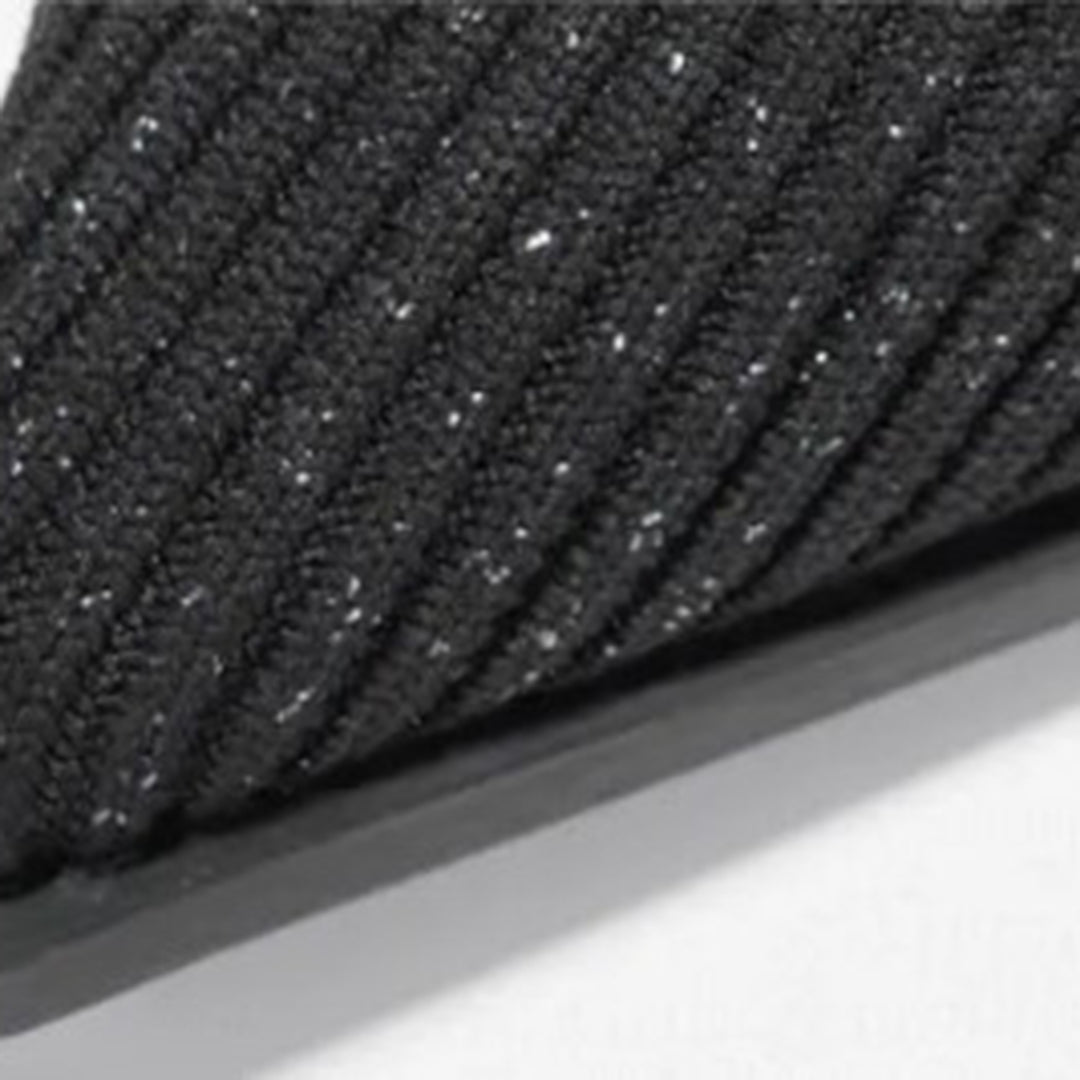 AMELIA - Trendige hohe Strickstiefel mit bequemem Blockabsatz