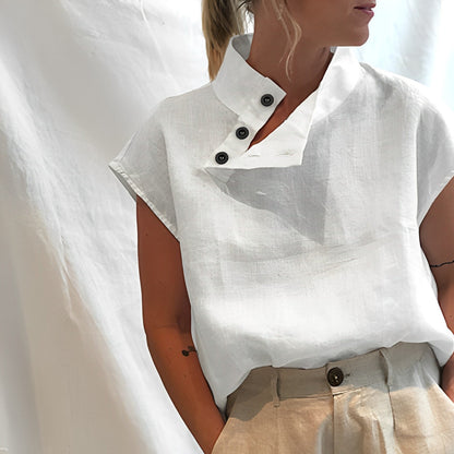Lina – Stilvolle Bluse mit maskulinem Touch & Vintage-Charme