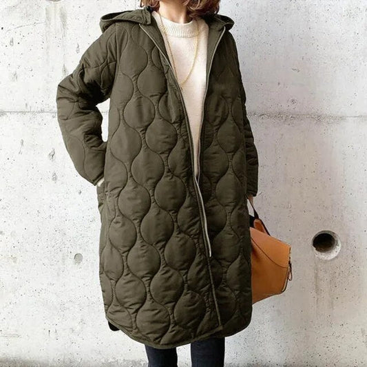 Neu Lässiger Parka-Mantel mit Kapuze aus Argyle [Letzter Tag Rabatt]