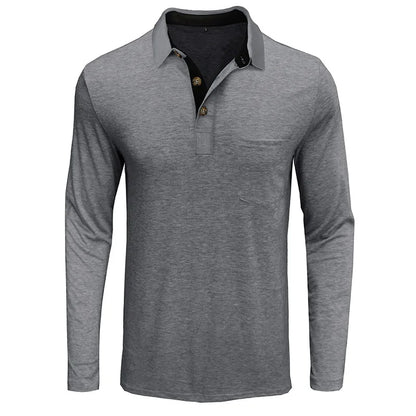 Jörg™ | Herren Langarmshirt in Unifarbe