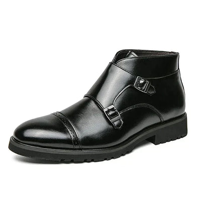 Parker | Kunstläder Doppel-Monk-strap Stiefel