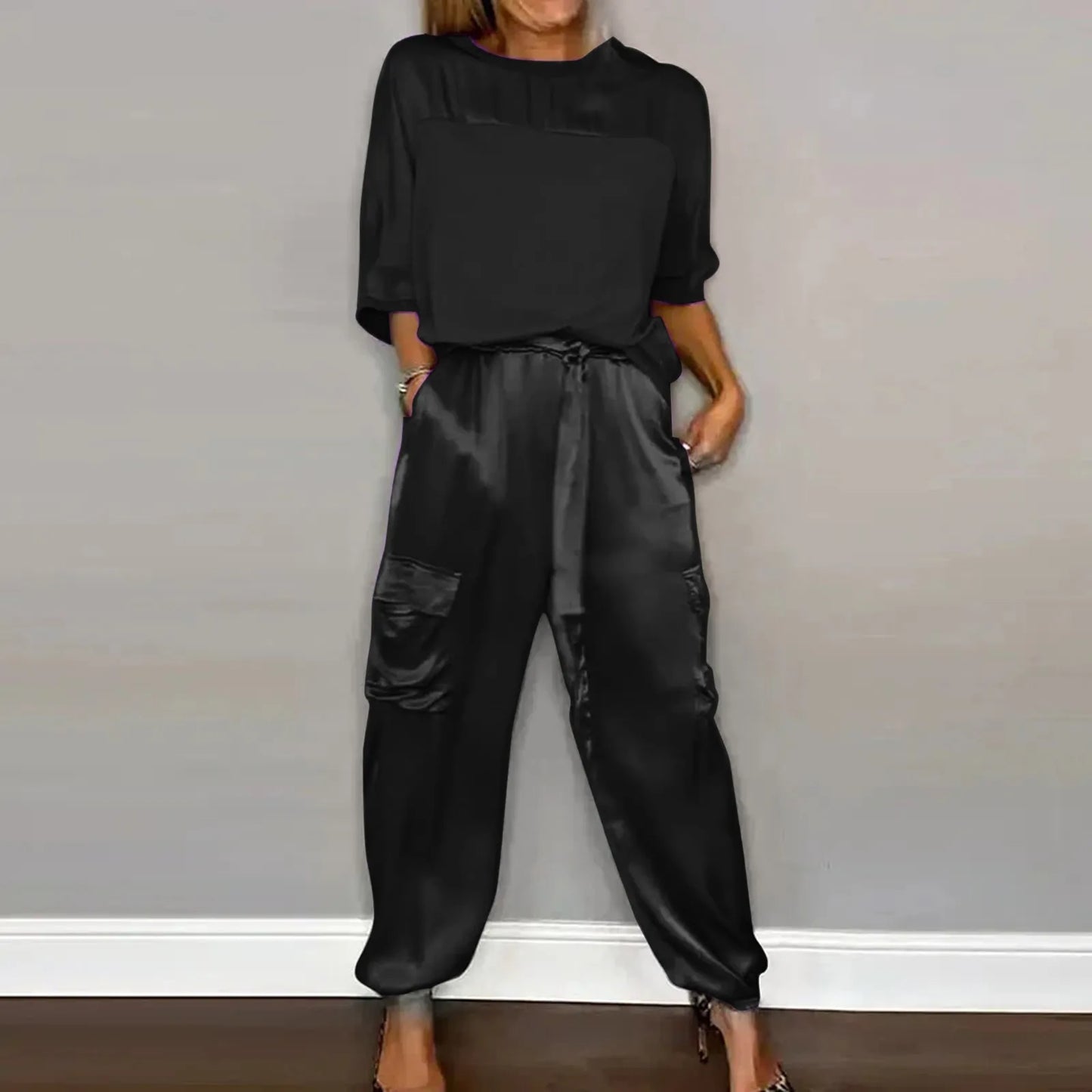 Satin Zweiteiliges Lounge Set