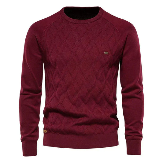 Theodor | Herrenpullover mit Rautenmuster