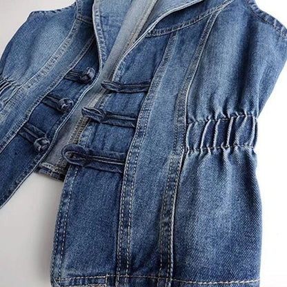 Sophie - Trendiges Denim-Gilet für Frauen