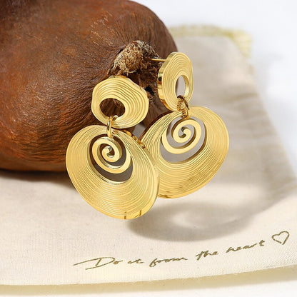 Bea - Elegante 316L-Edelstahl-Ohrringe aus Gold für die moderne Frau