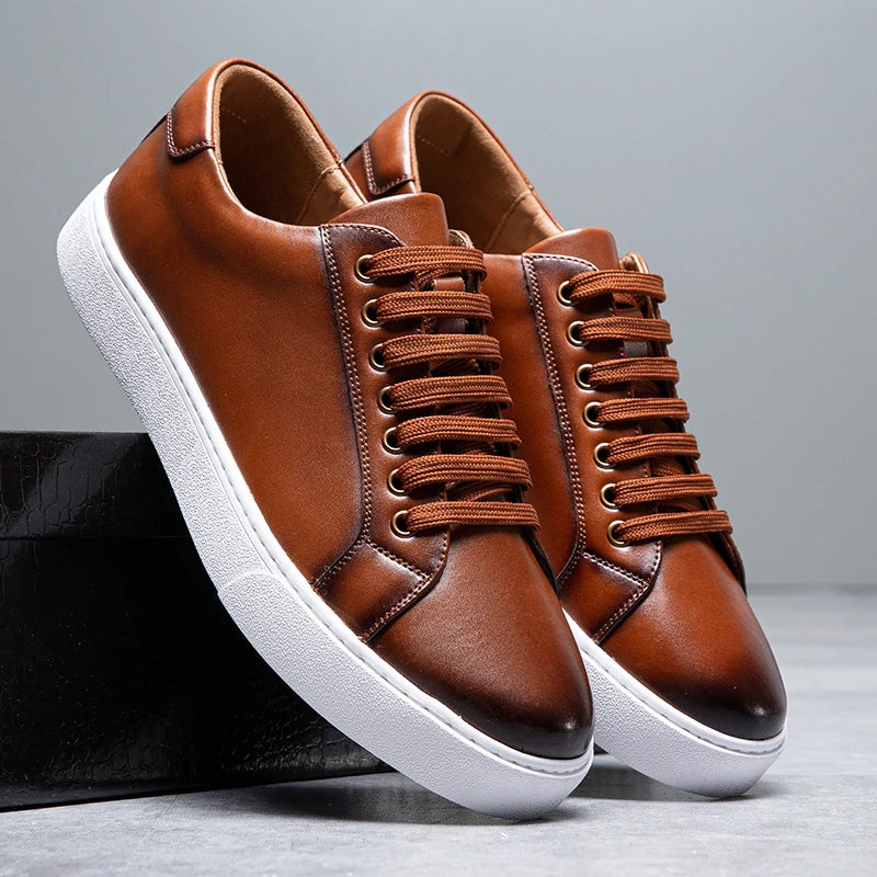 David™ - Herren Turnschuhe aus Leder