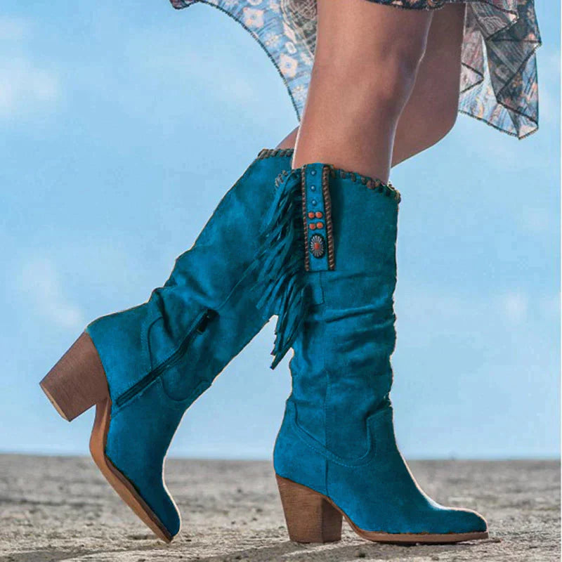 Adah - Stylische Wild West Stiefel für Abenteuerlustige