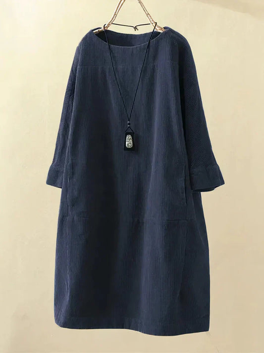Velvra™ - Gemütliche Vintage Cord Tunika