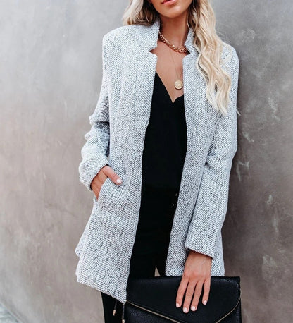 Livia - Eleganter Tweed-Blazer für Frühling und Herbst für Damen