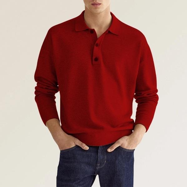 Elegance Polo -  Herren Langarm-Polo