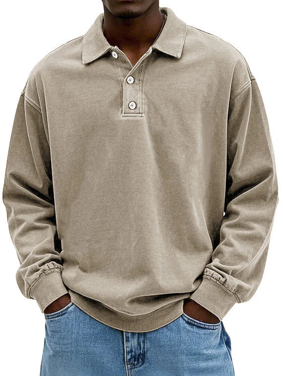 Lennart™ | Lässiges langärmeliges Herren-Polo