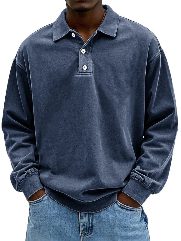 Lennart™ | Lässiges langärmeliges Herren-Polo