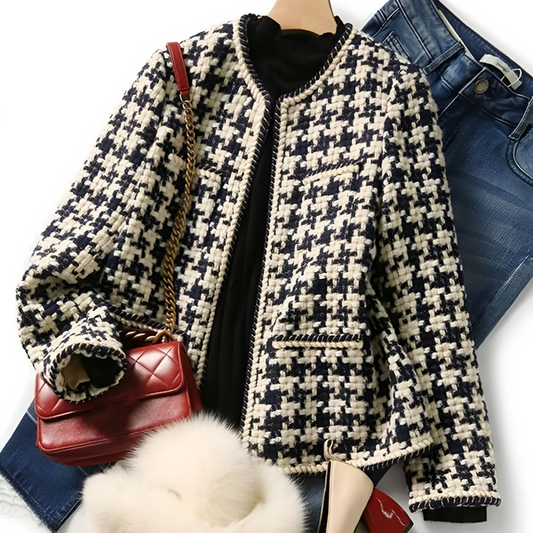 Stilvolle Vintage Tweed Jacke [Letzter Tag Rabatt]